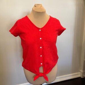 J Crew new without tags poppy colored Top